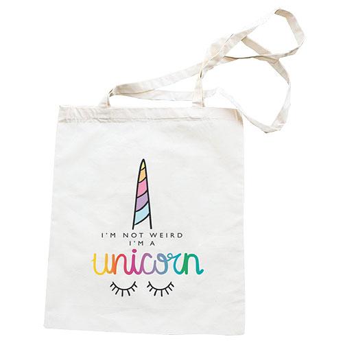 Plátěná taška s potiskem 42 x 38cm - Unicorn