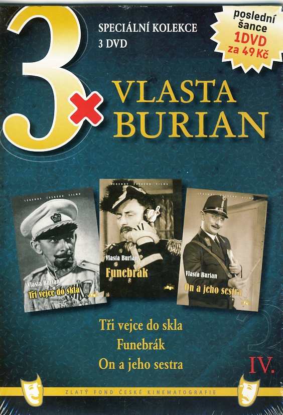 3x Vlasta Burian IV. 3DVD
