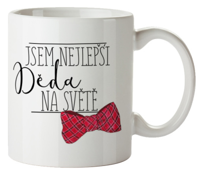 Keramický hrnek s obrázkem v krabičce - Jsem nejlepší děda na světě
