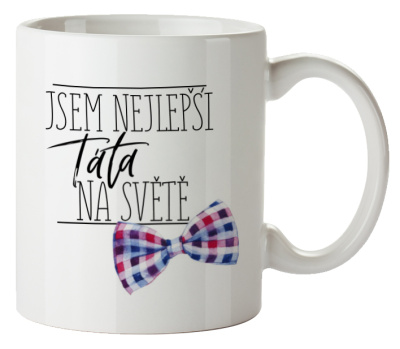 Keramický hrnek s obrázkem v krabičce - Jsem nejlepší táta na světě