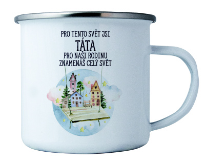 Plecháček s potiskem 8 cm - Táta
