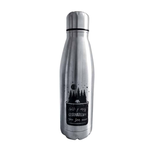 Termoska s potiskem 500 ml - Cestovatelský sen