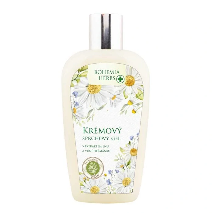 Krémový sprchový gel s extraktem lnu a vůní heřmánku 250 ml