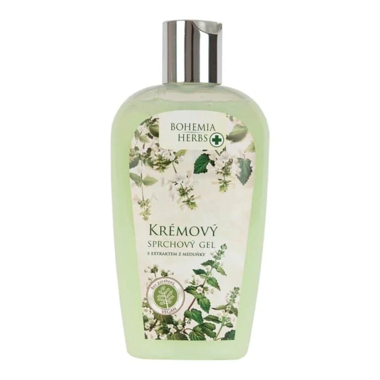Krémový sprchový gel s extraktem z meduňky a s konopným olejem 250 ml