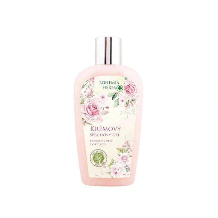 Krémový sprchový gel s extrakty z šípků a květů růže 250 ml
