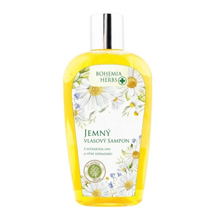 Vlasový šampon s extraktem lnu a vůní heřmánku 250 ml