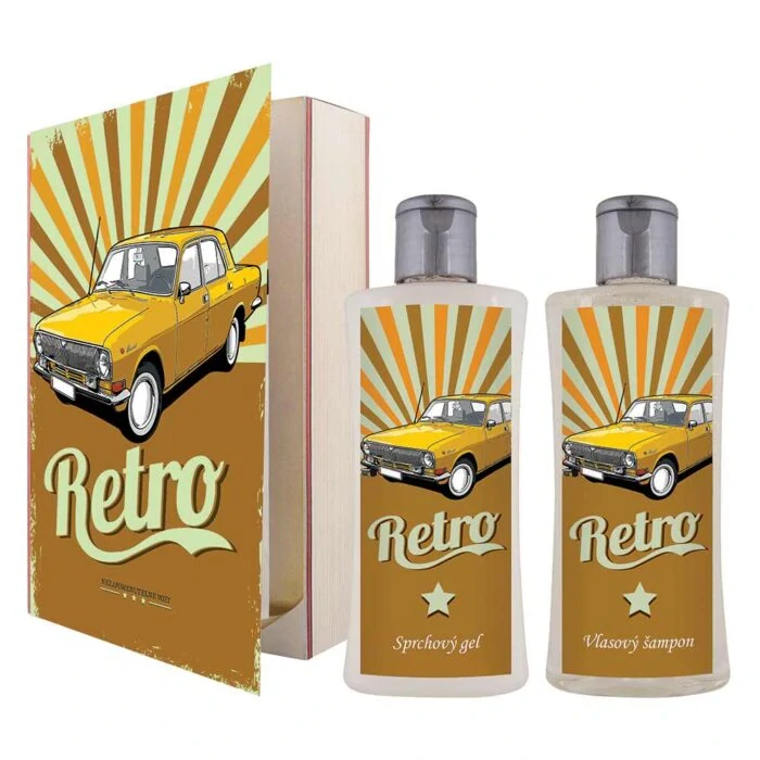 Kosmetická sada Retro II - sprchový gel 250 ml a šampon 250 ml