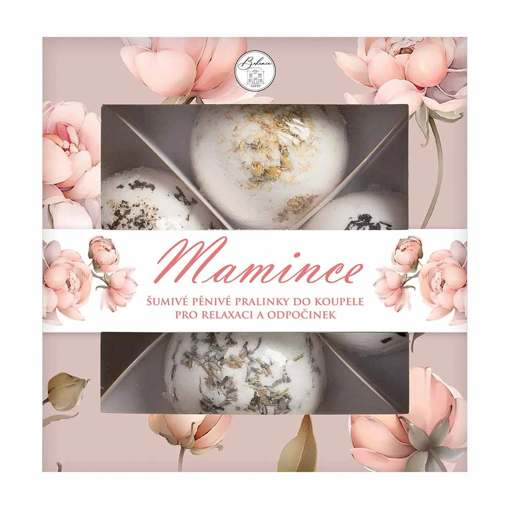 Pralinky do koupele - Mamince (4x šumivá bomba do vany)