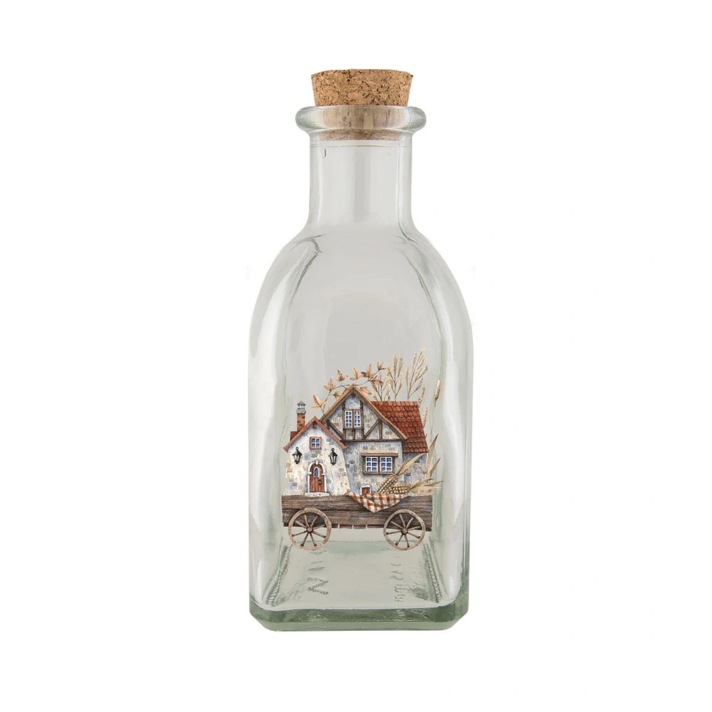 Skleněná lahvička 250 ml - Podzim