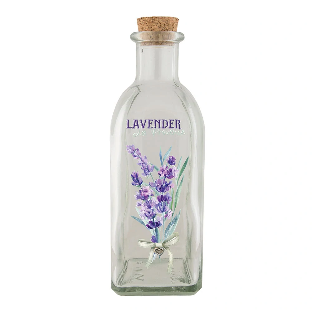 Skleněná lahvička 500 ml - Lavender
