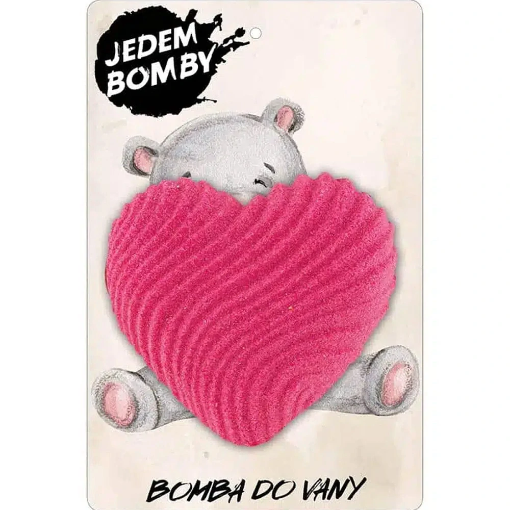 Šumivá a pěnivá bomba do koupele 95 g - Srdce