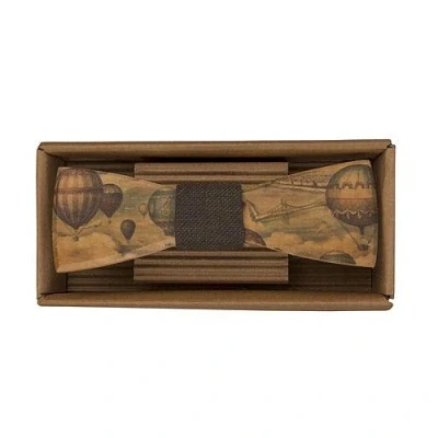 Dřevěný motýlek - Cestovatel: Balóny 12,5 cm