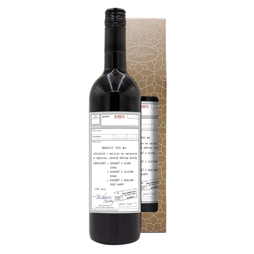 Dárkové víno Merlot 0,75 l - Recept