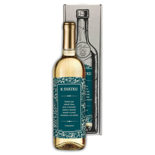 Dárkové víno Chardonnay 0,75 l - K svátku