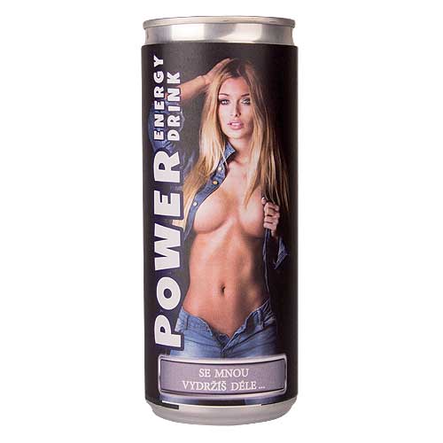 Energetický nápoj 250 ml - dívka - se mnou vydržíš...