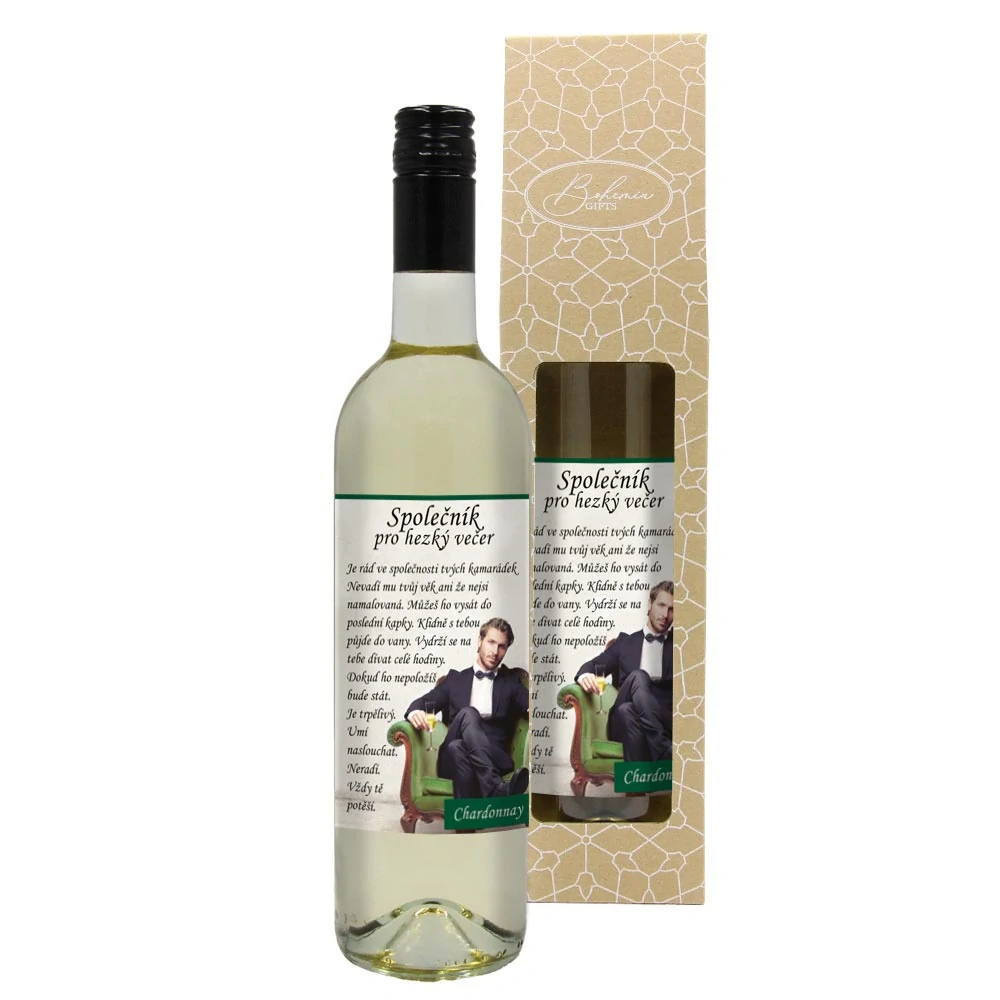 Dárkové víno Chardonnay 0,75 l - Společník pro hezký večer