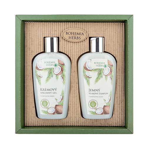 Sprchový gel 250ml a šampon 250 ml - s kokosovým olejem