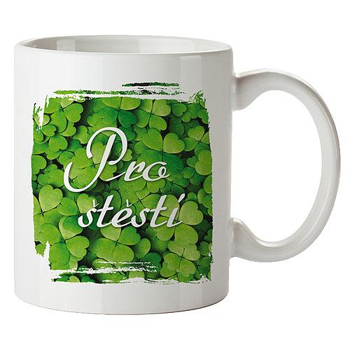 Keramický hrnek s obrázkem v krabičce - pro štěstí