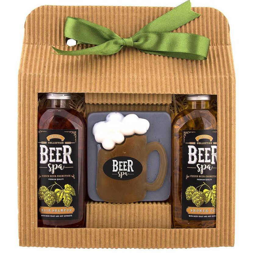 Beer Spa dárková sada pivní kosmetiky - gel, mýdlo a šampon