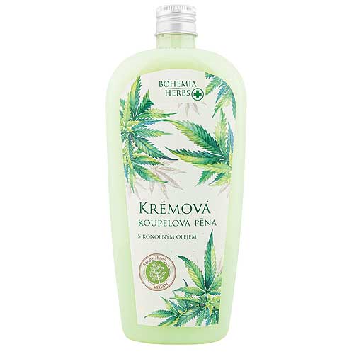 Cannabis koupelová pěna s konopným olejem 500ml