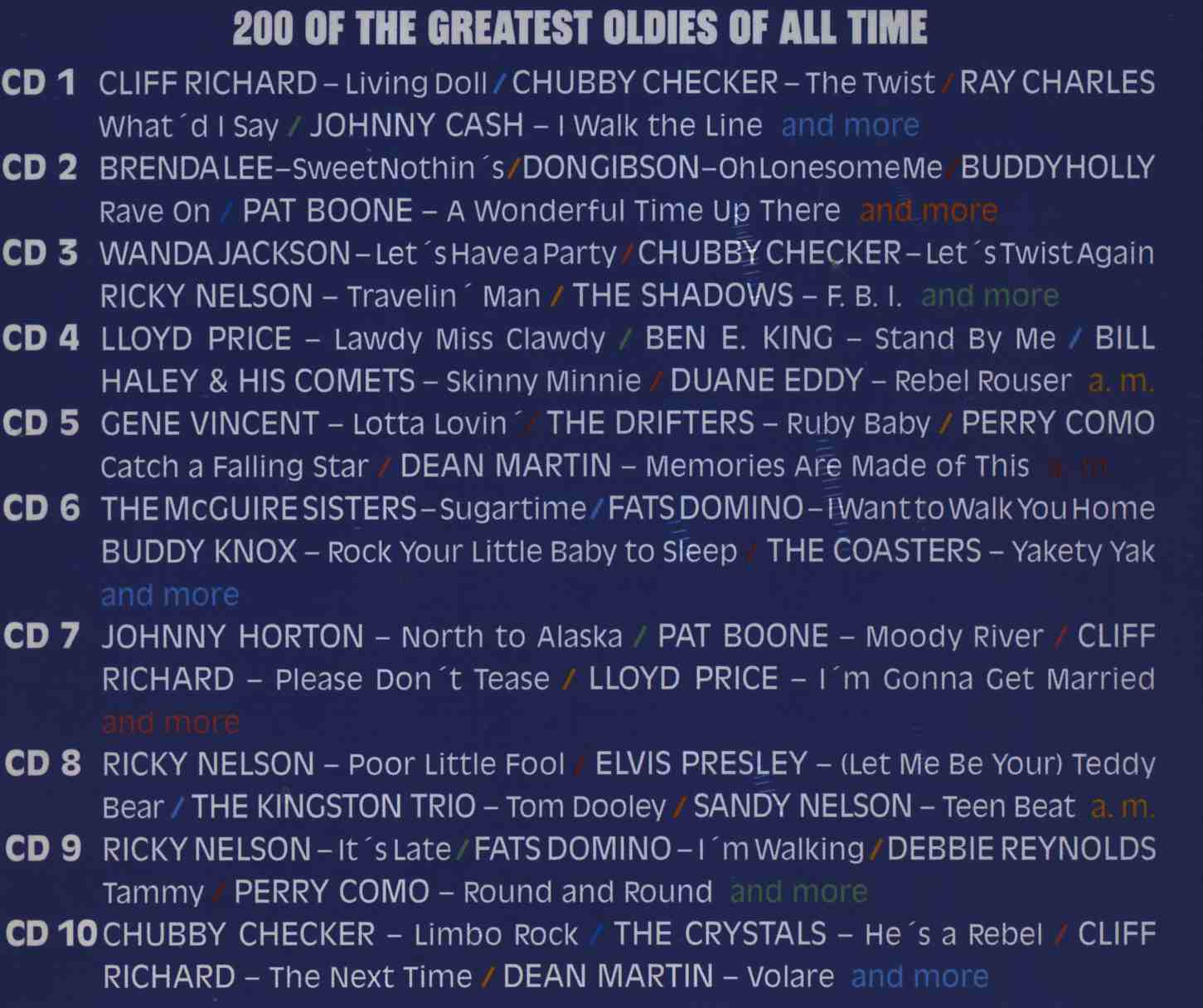 The Great Big Oldie Jukebox 10CD