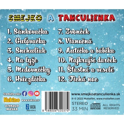 Smejko a Tanculienka - Šťastné a veselé CD