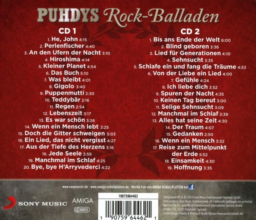 Puhdys - Rock Balladen 2CD