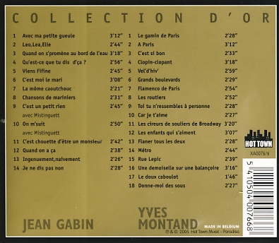 Jean Gabin & Yves Montand - Face And Face 2CD