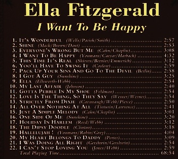Ella Fitzgerald - I Want To Be Happy CD