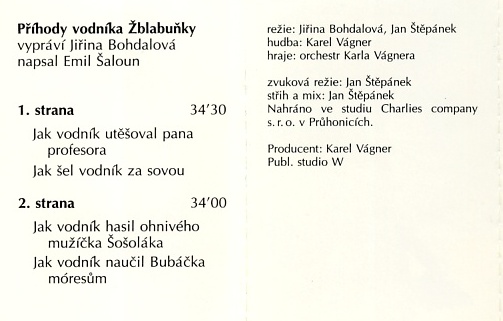 Příhody vodníka Žblabuňky (Audikazeta)