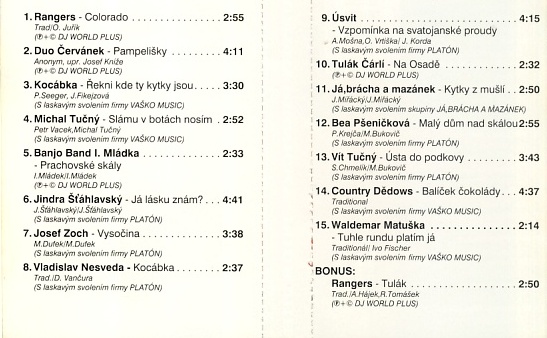 Country písničky - Podruhé (Audiokazeta)