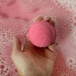 Šumivá pěnivá bomba do koupele 100 g - Růže
