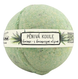 Šumivá pěnivá bomba do koupele 100 g s konopným olejem
