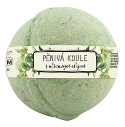 Šumivá pěnivá bomba do koupele 100 g - Oliva