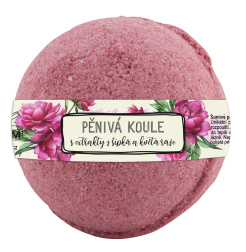 Šumivá pěnivá bomba do koupele 100 g - Růže