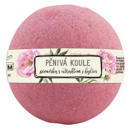 Šumivá pěnivá bomba do koupele 100 g - Pivoňka