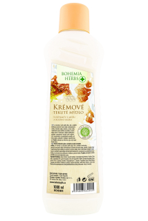 Krémové tekuté mýdlo 1000 ml - med a kozí mléko
