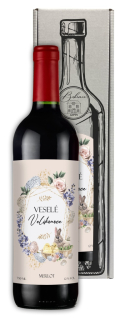 Dárkové víno Merlot 0,75 l - Velikonoce