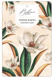 Aromatická karta - Bílé květiny