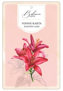 Aromatická karta - Červené květiny