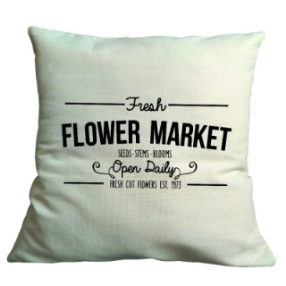 Látkový potah na polštář 40x40 cm - Flower market