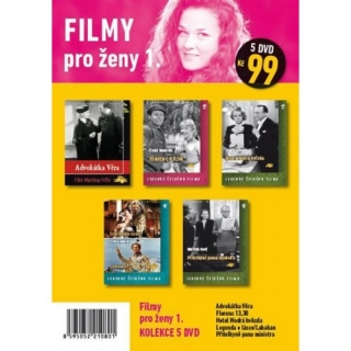 Filmy pro ženy 1 5DVD (pošetky)