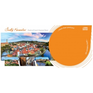 Pohlednice motiv Český Krumlov s přáním + CD