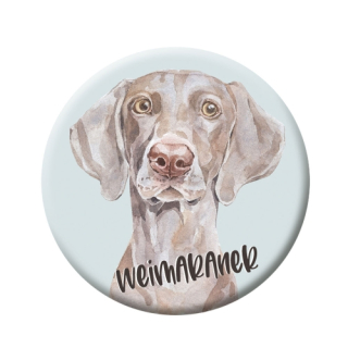Button (placka) se špendlíkem 44 mm - Weimaraner