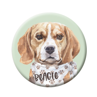 Button (placka) se špendlíkem 44 mm - Beagle