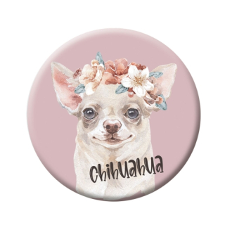 Button (placka) se špendlíkem 44 mm - Chihuahua