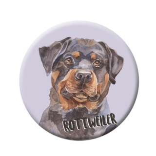 Button (placka) se špendlíkem 44 mm - Rottweiler