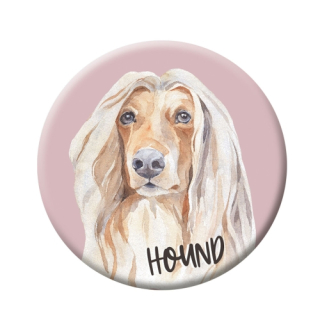 Button (placka) se špendlíkem 44 mm - Hound