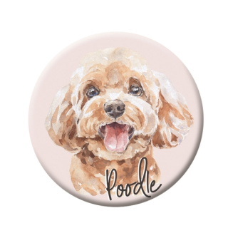 Button (placka) se špendlíkem 44 mm - Poodle