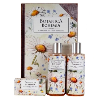 Kosmetická sada - Sprchový gel 200 ml, šampon 200 ml a mýdlo 100 g - Heřmánek